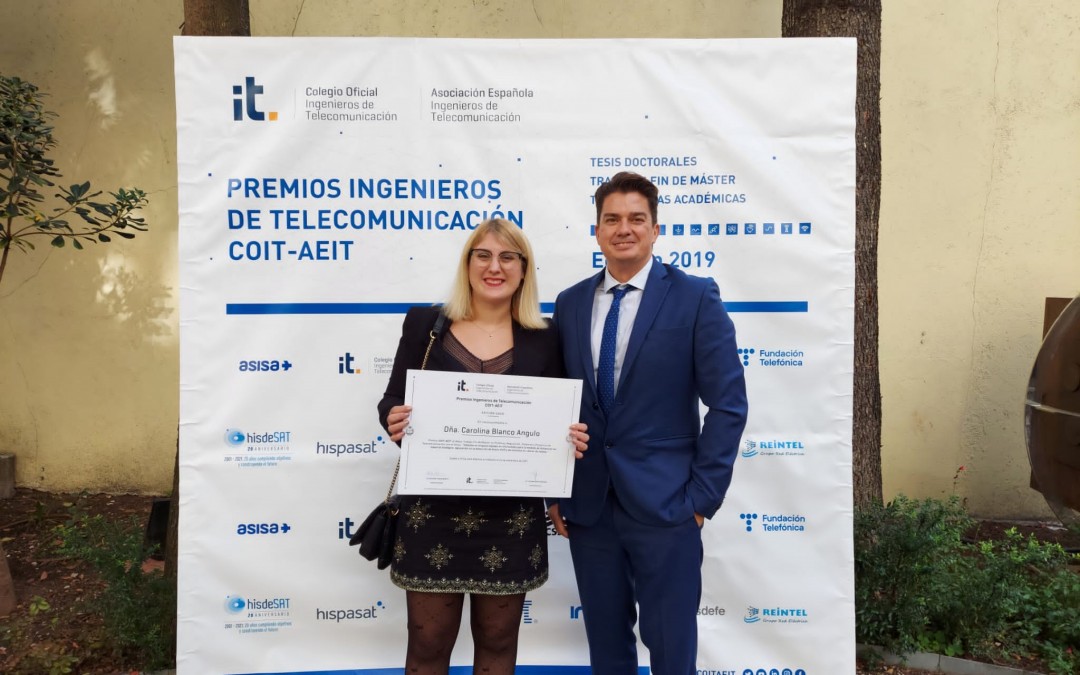 Carolina Blanco, premio al mejor TFM en Política, Regulación, Sistemas y Proyectos de Telecomunicaciones